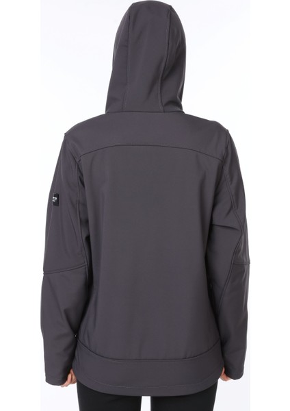 Kadın Su Rüzgar Geçirmez Softshell Spor Mont