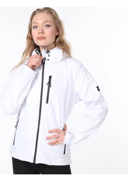Kadın Su Rüzgar Geçirmez Softshell Spor Mont