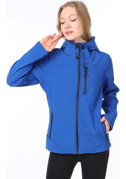 Kadın Su Rüzgar Geçirmez Softshell Spor Mont