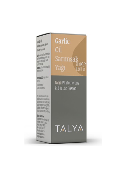 Sarımsak Yağı (Garlic Oil), %100 Saf ve Doğal, Saç Dökülmeleri İçin, 20 ml