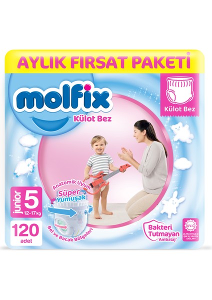 Külot Bez 5 Beden Junior Aylık Fırsat Paketi 120 adet