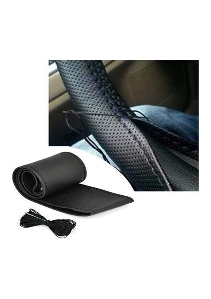 Fiat Fiorino Dikmeli Direksiyon Kılıfı Noktalı Siyah Deri ( Ultra Lüx ) fiyatları