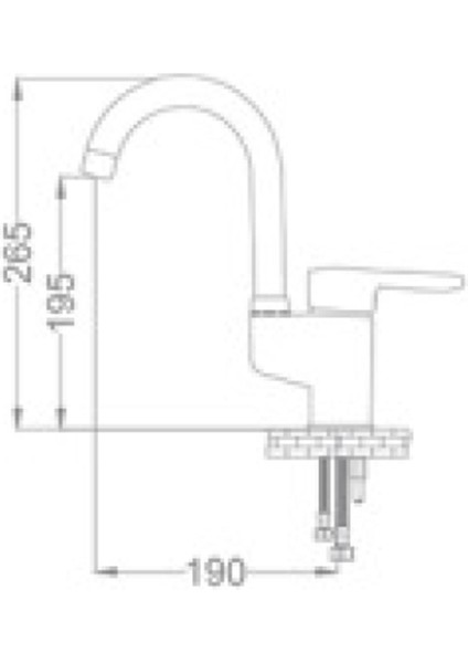 Omega Mix Kuğu Lavabo Bataryası