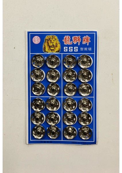 Çıt Çıt Düğme Gümüş 1,5cm x 24 Adet