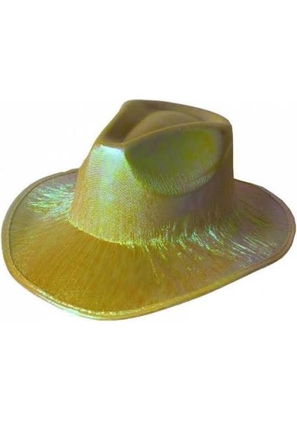 Kovboy Şapkası Hologramlı Sarı fiyatları