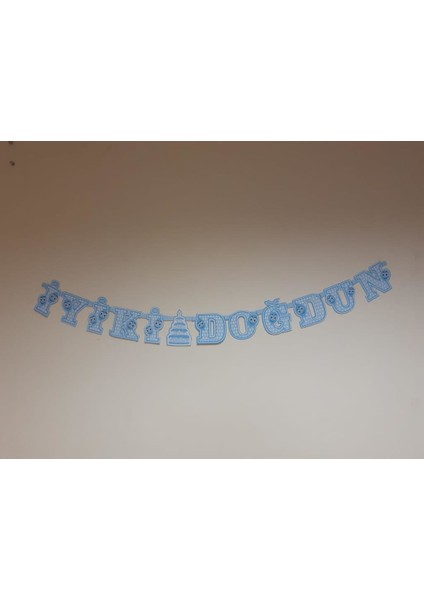 Banner Iyiki Doğdun Mavi Puanlı