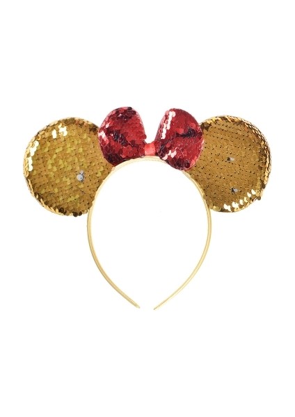 Taç Minnie Pullu Gold