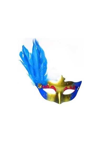 Maske Tüylü Mavi Gold