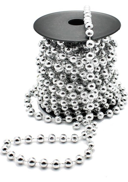 Sıra Boncuk Gümüş 6mm 9m