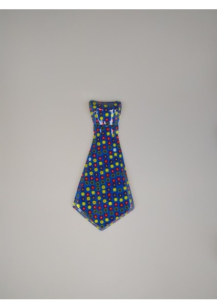 Plastik Kravat Küçük Çiçekli