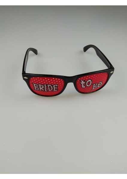Bride To Be Gözlük Siyah - Kırmızı