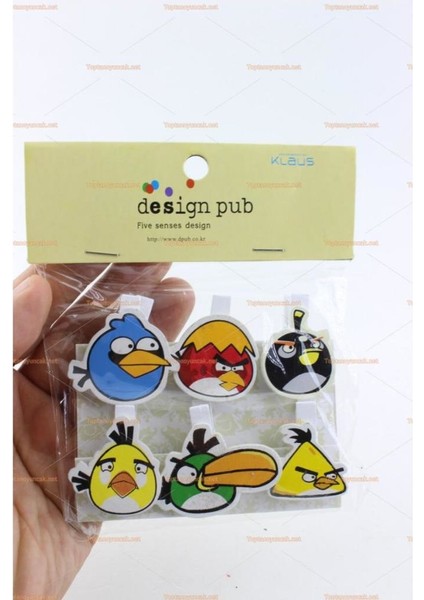 Angry Birds Dekoratif Mandal 6'lı