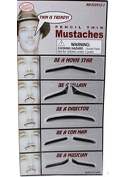 Bıyık Yapışkanlı 5'li