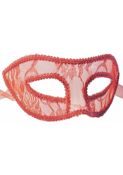Maske Dantelli Kırmızı