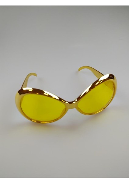 Gözlük Retro Oval Gold