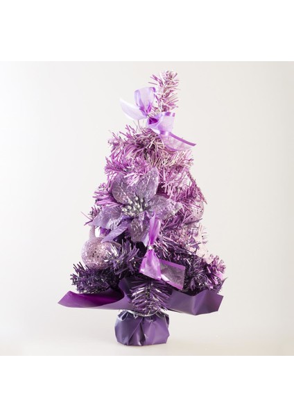 Yılbaşı Çam Ağacı Mor 32 cm