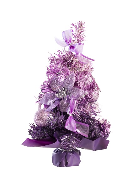 Yılbaşı Çam Ağacı Mor 32 cm modelleri