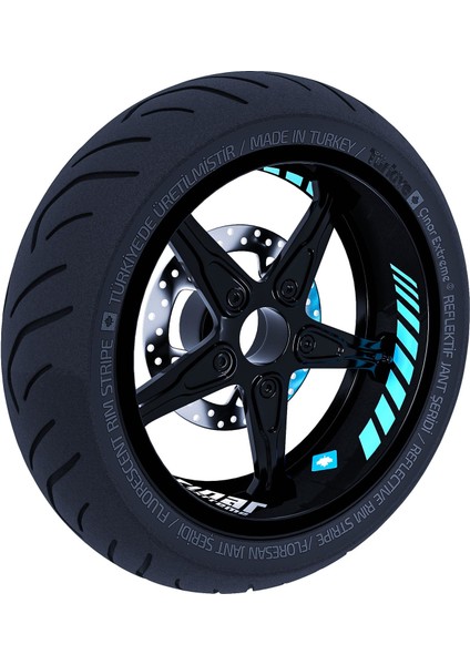 Gp Racing Nane Yeşili Iç Jant Şeridi Sticker Çınar Extreme