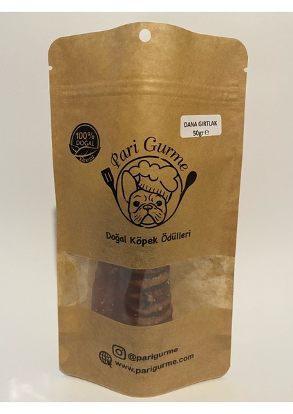 Dana Gırtlak Köpek Ödülü %100 Doğal Naturel Barf 50GR