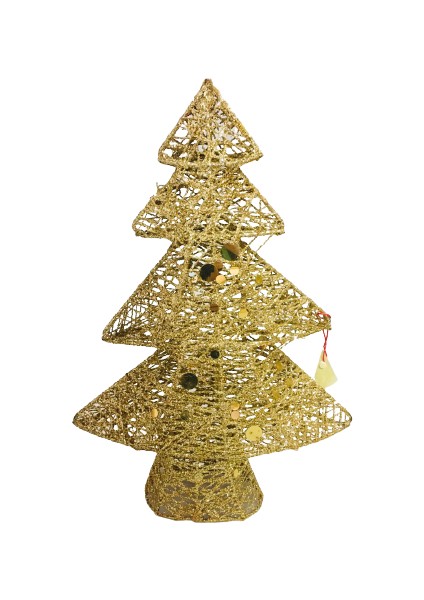 Yılbaşı Çam Ağacı Gold Figür 41CM x 31CM