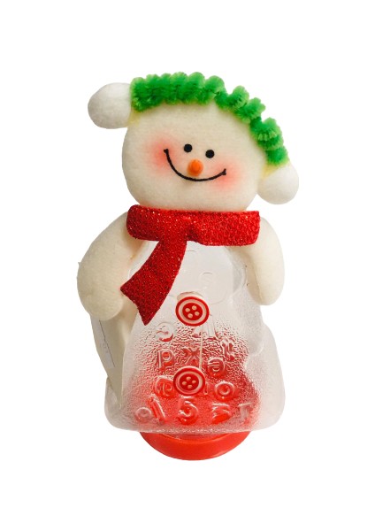 Yılbaşı Şişe Kardan Adam 11CM x 7cm