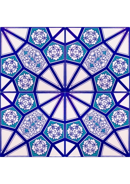 Yapı Tasarım AC03A 20X20 cm 4 Adet Çini Karo