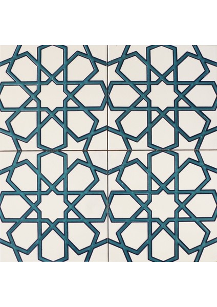 Yapı Tasarım AC89V-TURKUAZ 20X20 cm 4 Adet Çini Karo