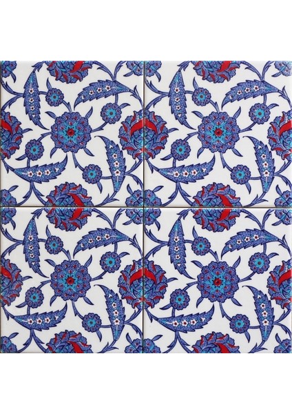 Yapı Tasarım AC96 20X20 cm 4 Adet Çini Karo