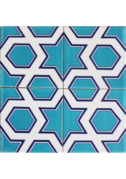 Yapı Tasarım AC98V 20X20 cm 4 Adet Çini Karo