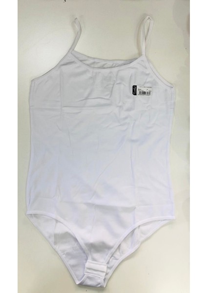 6'lı Paket Ip Askılı Likralı Zıbın Kadın Çıtçıtlı Body