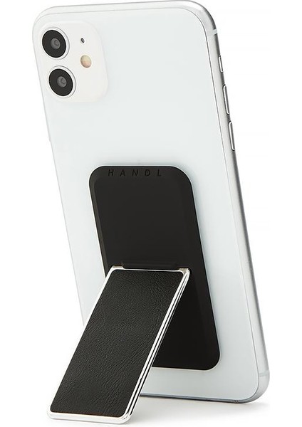 Handlstick Leather Black/chrome Stand Özellikli Telefon Tutucu