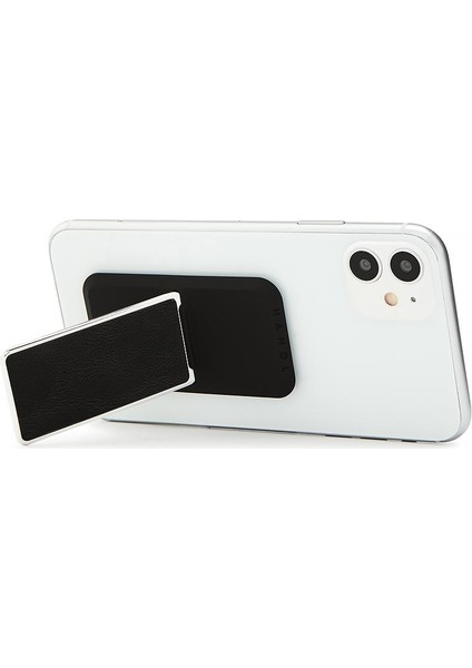 Handlstick Leather Black/chrome Stand Özellikli Telefon Tutucu