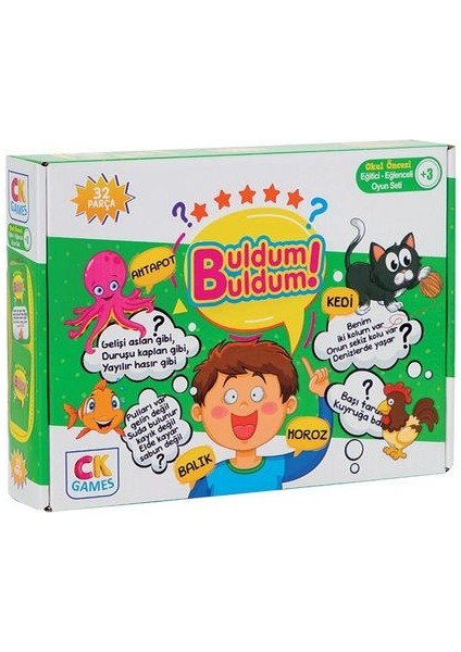 Ck Games Buldum Buldum Okul Öncesi Oyun Seti +3 Yaş
eğitici Öğretici 32 Parça Puzzle Oyun Seti