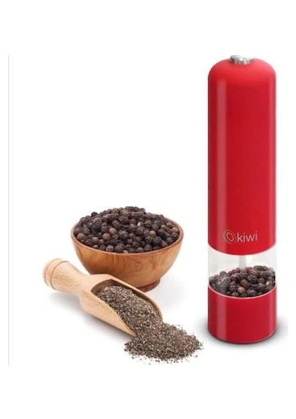 KSPG-4802 4802 Kırmızı Otomatik Tuz Karabiber Baharat Değirmeni