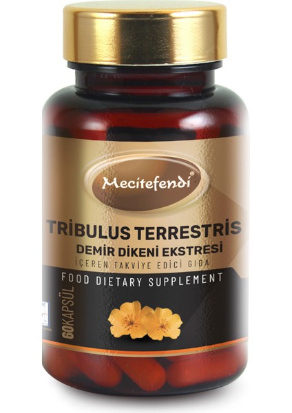 Mecitefendi Tribulus Terrestris Demir Dikeni Ekstesi Içeren Takviye Edici Gıda (60 KAPSÜL*630MG)