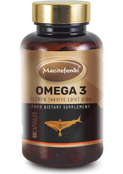 Mecitefendi Omega 3 Içeren Takviye Edici Gıda (80 Kapsül 1300MG