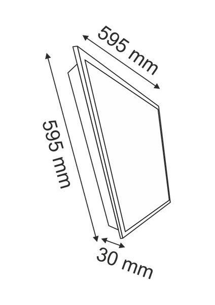 2 Adet 60 x 60 Panel LED Spot 40 W Yerli Üretim