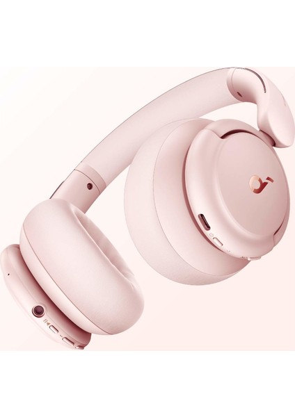 Soundcore Life Q30 Bluetooth Kablosuz Kulaklık - Hibrit Aktif Gürültü Önleyici ANC - Sakura Pink - A3028 (Anker Türkiye Garantili)