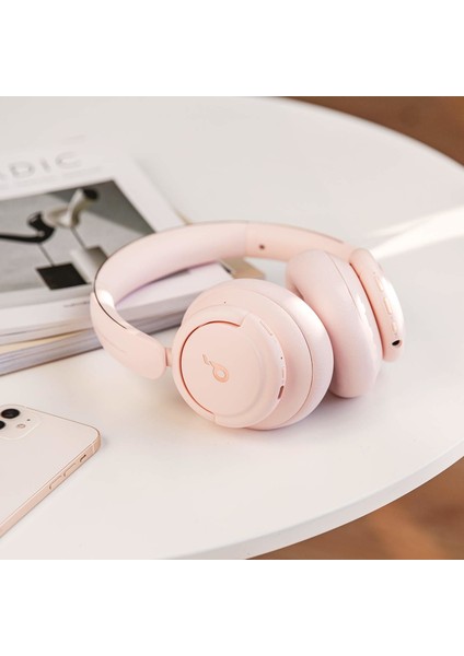 Soundcore Life Q30 Bluetooth Kablosuz Kulaklık - Hibrit Aktif Gürültü Önleyici ANC - Sakura Pink - A3028 (Anker Türkiye Garantili)