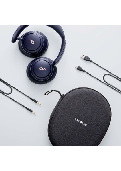 Soundcore Life Q30 Bluetooth Kablosuz Kulaklık - Hibrit Aktif Gürültü Önleyici ANC - Midnight Blue - A3028 (Anker Türkiye Garantili)