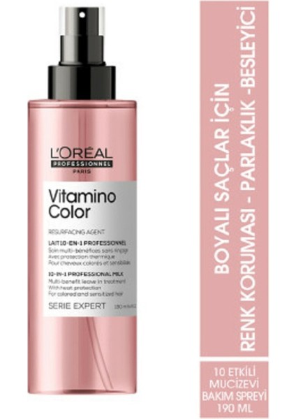 Loreal Paris L'oreal Professionnel Serie Expert Vitamino Color Renk Koruyucu 10 Etkili Mucize Bakım Spreyi 190 ml