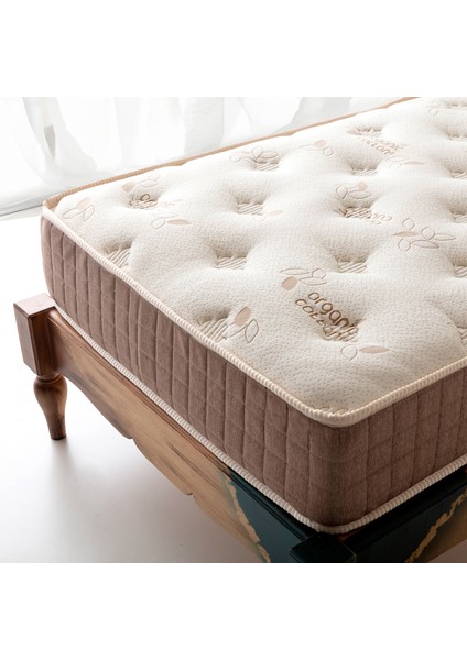 Gloria 90X170 cm Organic Cotton Lüx Orta Sert Tek Kişilik Yaylı Yatak