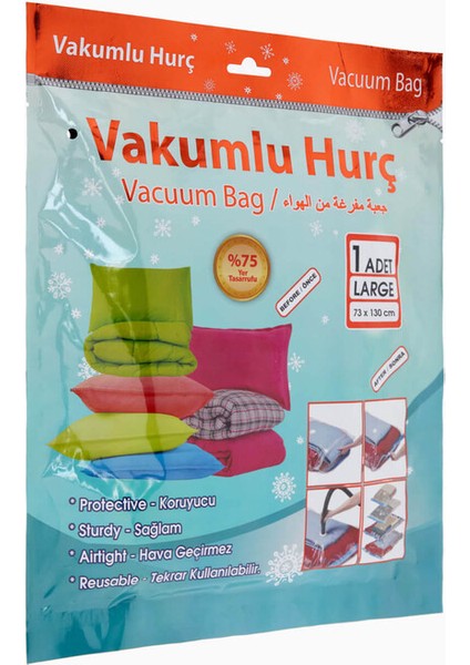 Vakumlu Hurç 73X130 - Şeffaf