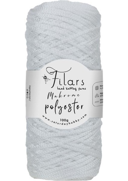 Polyester Makrome Ipi 100GR Beyaz