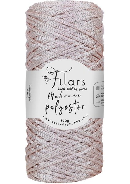 Polyester Makrome Ipi 100GR Toz Pembe