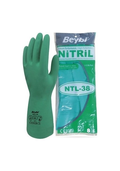 Nitril Dayanıklı Eldiven 8 Beden Ntl-38