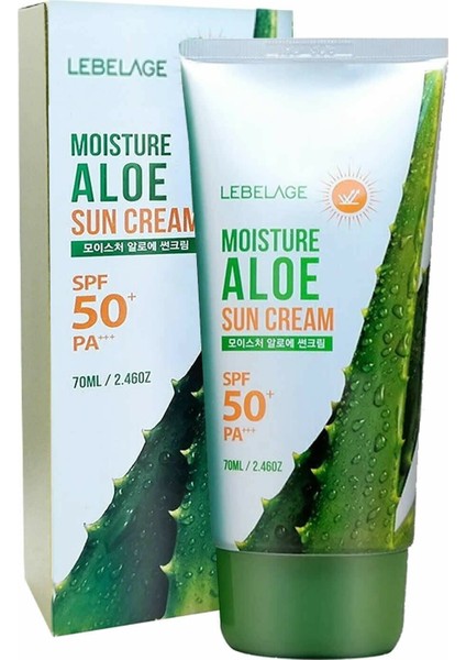 Yatıştırıcı, Nemlendirici Aloe Vera Spf 50 + Pa +++ Güneş Kremi Moisture Aloe Sun Cream