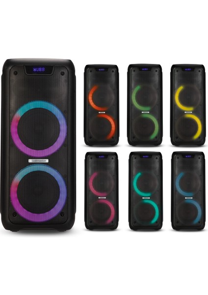 Enjoy 230 Radyolu Işıklı Şarjlı Bluetooth Hoparlör