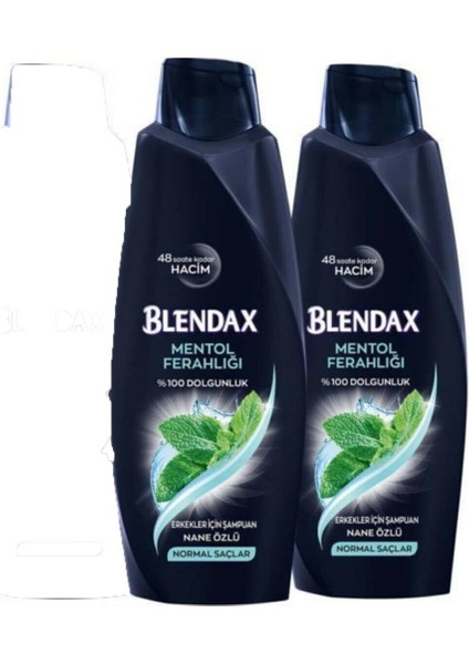 Erkekler Için Mentollü Şampuan 500 ml x 2 Adet
