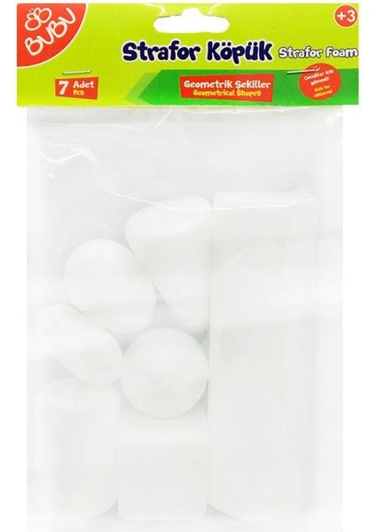 Strafor Köpük Geometrik Şekiller 7 Parça
